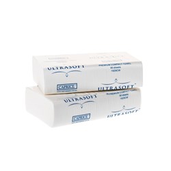 Caprice Ultrasoft Compact Interleaved Hand Towel 1 Ply 295x190mm 90 Sheets Carton 24