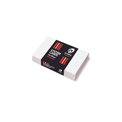 Olympic System Cards 75 x 125mm Plain White Pack Of 100
