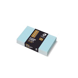 Olympic System Cards 100 x 150mm Ruled Blue Pack Of 100