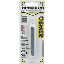 OSMER REFILL BLADES UTILITY Cutter Small Snap Off Pack 10