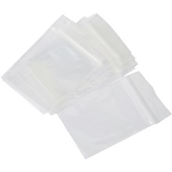 POLY BAG RESEALABLE 50UM 150 x 205mm Pack 100